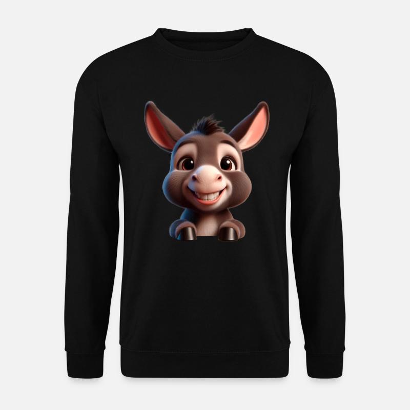 Baby Donkey Esel Mule - Unisex Sweatshirt - black