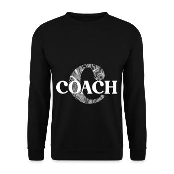 Coach Mentor Trainer Mindset Influencer Blog - Unisex Sweatshirt - black - Front - Alina (178cm) & Michal (187cm)