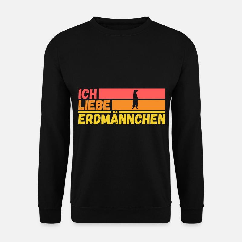 Erdmännchen - Unisex Pullover - Schwarz