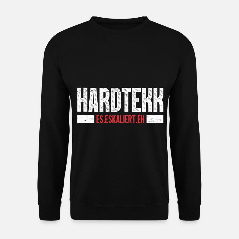 Hardtekk Rave Konzert Party Geburtstag Geschenk - Unisex Pullover - Schwarz