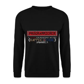 Programmierer - Unisex Pullover - Schwarz - Vorne - Alina (178cm) & Michal (187cm)