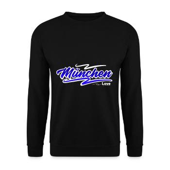 München - Unisex Pullover - Schwarz - Vorne - Alina (178cm) & Michal (187cm)
