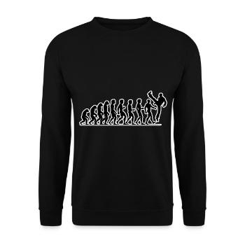 Kickboxen FIghter Kickboxer - Unisex Pullover - Schwarz - Vorne - Alina (178cm) & Michal (187cm)