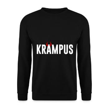 Krampus - Unisex Pullover - Schwarz - Vorne - Alina (178cm) & Michal (187cm)