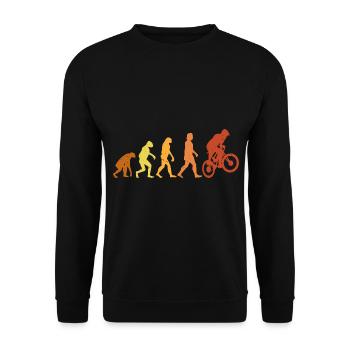 Evolution du BMX Vintage et Rétro - Sweat-shirt Unisexe - noir - Devant - Alina (178cm) & Michal (187cm)