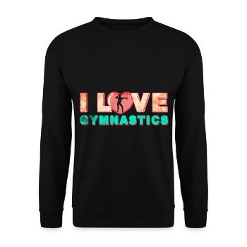 Gymnastics Gymnastics Gymnast Sport - Unisex Sweatshirt - black - Front - Alina (178cm) & Michal (187cm)