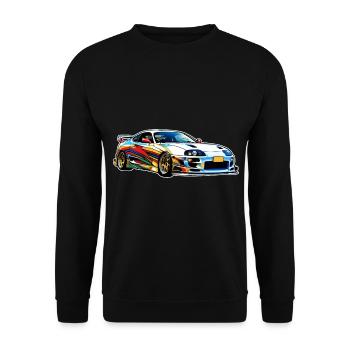 Jdm / Tuning / Turbocharger / Rims / Chiptuning - Unisex Sweatshirt - black - Front - Alina (178cm) & Michal (187cm)