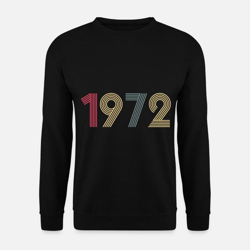 Year 1972 customizable - Unisex Sweatshirt - black