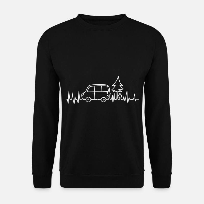 Heartbeat Van Natur - Unisex Pullover - Schwarz