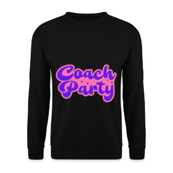 Coach Party Mentor Trainer Coaching Blogger - Unisex Sweatshirt - black - Front - Alina (178cm) & Michal (187cm)