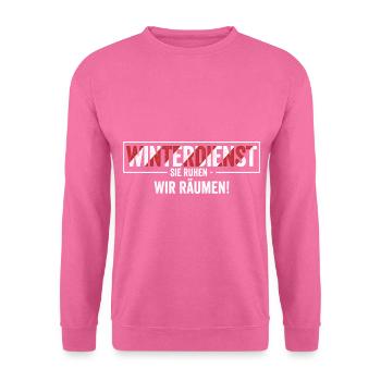Winterdienst sie Ruhen wir Räumen - Unisex Pullover - Pink - Vorne