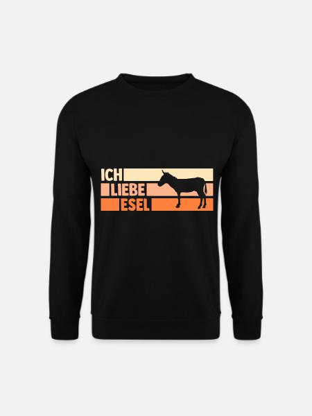 Esel - Unisex Pullover - Schwarz