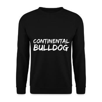 Colorbulls Conti Bulldoggen Continental Bulldogs - Unisex Pullover - Schwarz - Vorne - Alina (178cm) & Michal (187cm)