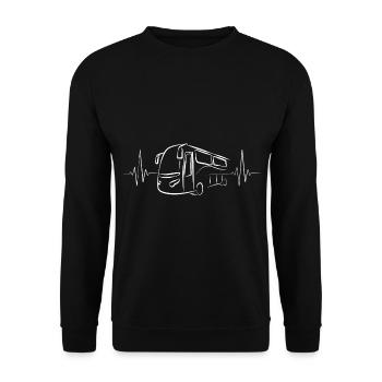 Bus Bus Driver School Bus Bus Bus Driver - Unisex Sweatshirt - black - Front - Alina (178cm) & Michal (187cm)