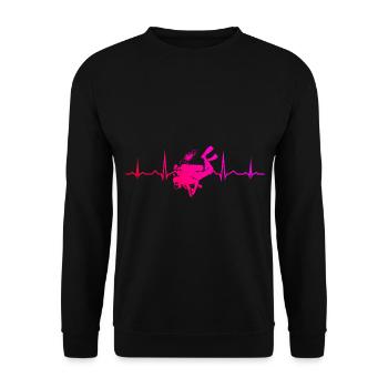 Diver Femme Scuba Diver Scuba Diver - Sweat-shirt Unisexe - noir - Devant - Alina (178cm) & Michal (187cm)