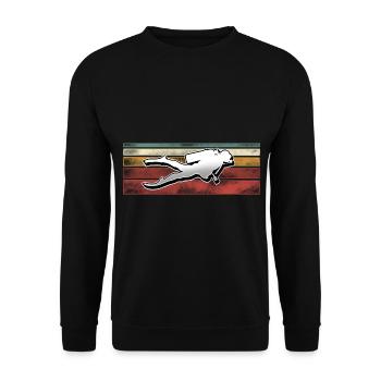 Taucher Tauchen - Unisex Pullover - Schwarz - Vorne - Alina (178cm) & Michal (187cm)