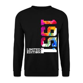75E ANNIVERSAIRE ÉDITION LIMITÉE 1951 - Sweat-shirt Unisexe - noir - Devant - Alina (178cm) & Michal (187cm)