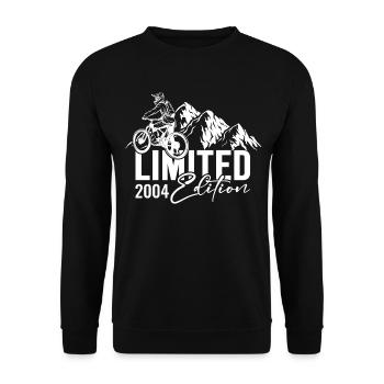 Limited Edition 2004 - Bicycle Cyclist Cycling - Unisex Sweatshirt - black - Front - Alina (178cm) & Michal (187cm)