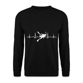 Scuba Diver Women's Scuba Diving Diving Diving - Unisex Sweatshirt - black - Front - Alina (178cm) & Michal (187cm)