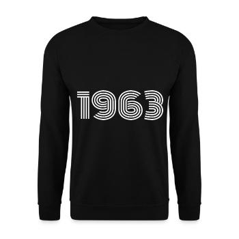 1963 - Unisex Sweatshirt - black - Front - Alina (178cm) & Michal (187cm)