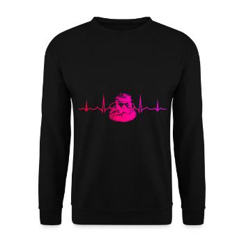 Plongée Libre Plongée Plongeur Plongée Plongée Plongée Plongée - Sweat-shirt Unisexe - noir - Devant - Alina (178cm) & Michal (187cm)