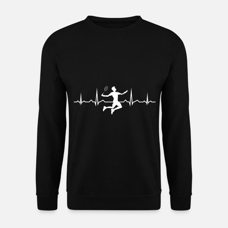 Herren Badmintonspieler Federball Squash Badminton - Unisex Pullover - Schwarz