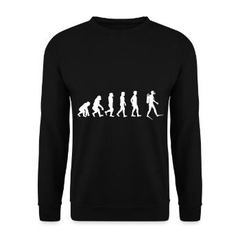 Taucher Evolution - Unisex Pullover - Schwarz - Vorne - Alina (178cm) & Michal (187cm)