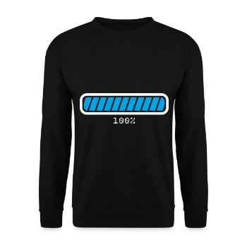 Loading bar Loads gift - Unisex Sweatshirt - black - Front - Alina (178cm) & Michal (187cm)