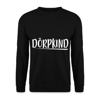 Dörpkind Kind Frau Mann vom Dorf - Unisex Pullover - Schwarz - Vorne - Alina (178cm) & Michal (187cm)