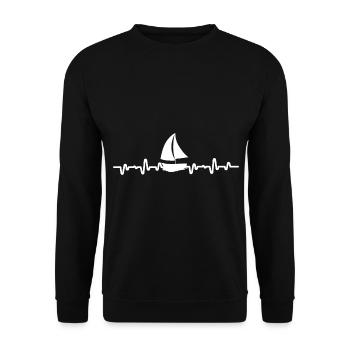 Voilier - Sweat-shirt Unisexe - noir - Devant - Alina (178cm) & Michal (187cm)