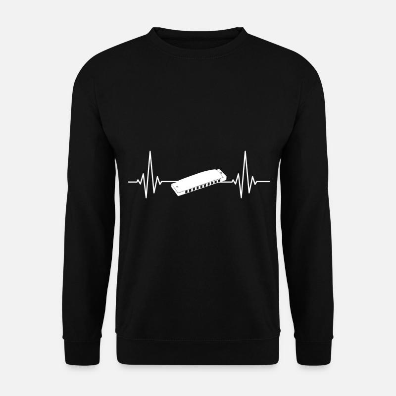 Harmonica Joueur d’harmonica - Sweat-shirt Unisexe - noir