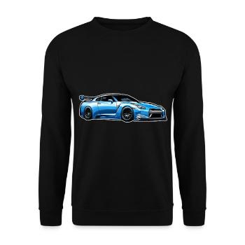Jdm / Tuning / Turbocharger / Rims / Chiptuning - Unisex Sweatshirt - black - Front - Alina (178cm) & Michal (187cm)