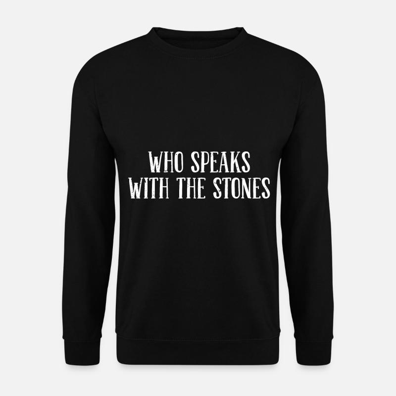Steinmetz Steinbildhauer Spruch - Unisex Pullover - Schwarz