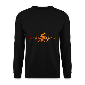 Road Bike Rennrad Roadbike Rennradfahrer Rennradfa - Unisex Sweatshirt - black - Front - Alina (178cm) & Michal (187cm)