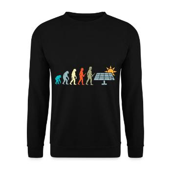 PV Solar Evolution - Unisex Pullover - Schwarz - Vorne - Alina (178cm) & Michal (187cm)