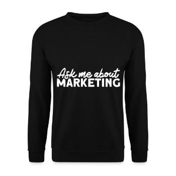 Marketing Marketing Manager Digitales Marketing - Unisex Pullover - Schwarz - Vorne - Alina (178cm) & Michal (187cm)