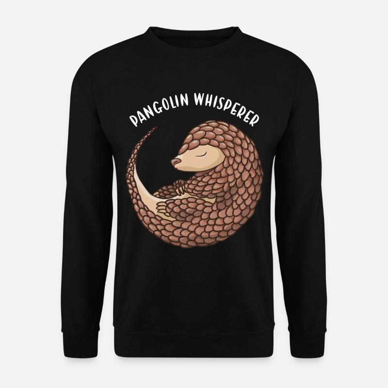 Pangolin Whisperer Pangolin - Unisex Pullover - Schwarz