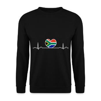 Afrique du Sud - Sweat-shirt Unisexe - noir - Devant - Alina (178cm) & Michal (187cm)
