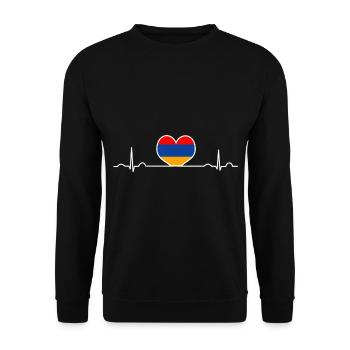 Arménie - Sweat-shirt Unisexe - noir - Devant - Alina (178cm) & Michal (187cm)