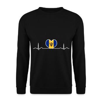Barbados - Unisex Pullover - Schwarz - Vorne - Alina (178cm) & Michal (187cm)