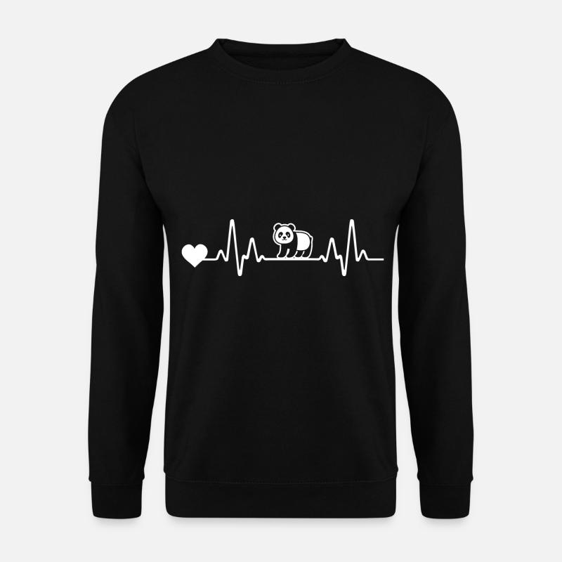 Pandabär Panda - Unisex Pullover - Schwarz