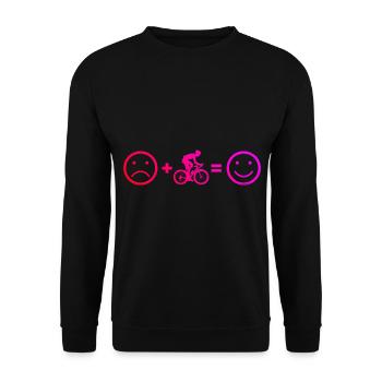 Vélo de route Vélo de route Vélo de route homme Vélo de route - Sweat-shirt Unisexe - noir - Devant - Alina (178cm) & Michal (187cm)