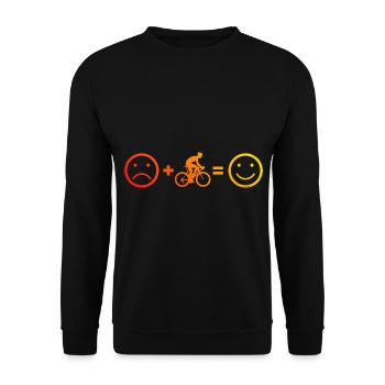 Homme Vélo de route Vélo de route Vélo de route Vélo de route - Sweat-shirt Unisexe - noir - Devant - Alina (178cm) & Michal (187cm)