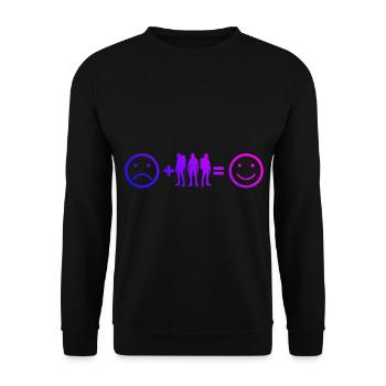 Klettern Grimpeur Escalade de bloc Kletterer - Sweat-shirt Unisexe - noir - Devant - Alina (178cm) & Michal (187cm)