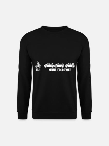 Fahrradfahrer Rad Fahrrad - Unisex Pullover - Schwarz