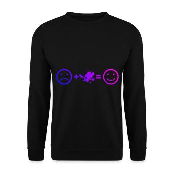 Diver Free Dive Scuba Diver Taucher Damen - Unisex Pullover - Schwarz - Vorne - Alina (178cm) & Michal (187cm)