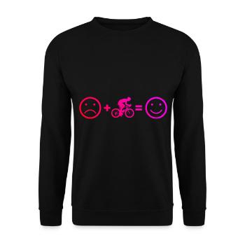 Women's Road Bike Road Bike Road Bike Road Cyclist - Unisex Sweatshirt - black - Front - Alina (178cm) & Michal (187cm)