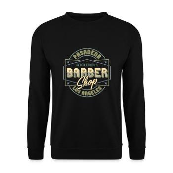 Salon de coiffure - Sweat-shirt Unisexe - noir - Devant - Alina (178cm) & Michal (187cm)