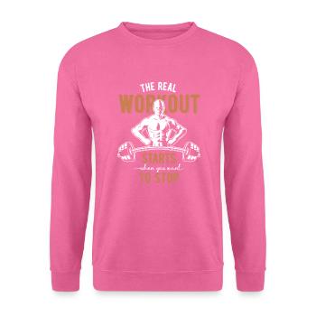 fitness - Unisex Sweatshirt - pink - Front
