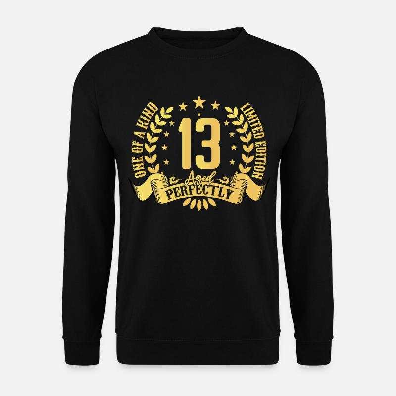 13 Jahre Geburtstagsgeschenk 13 Jahre - Unisex Pullover - Schwarz
